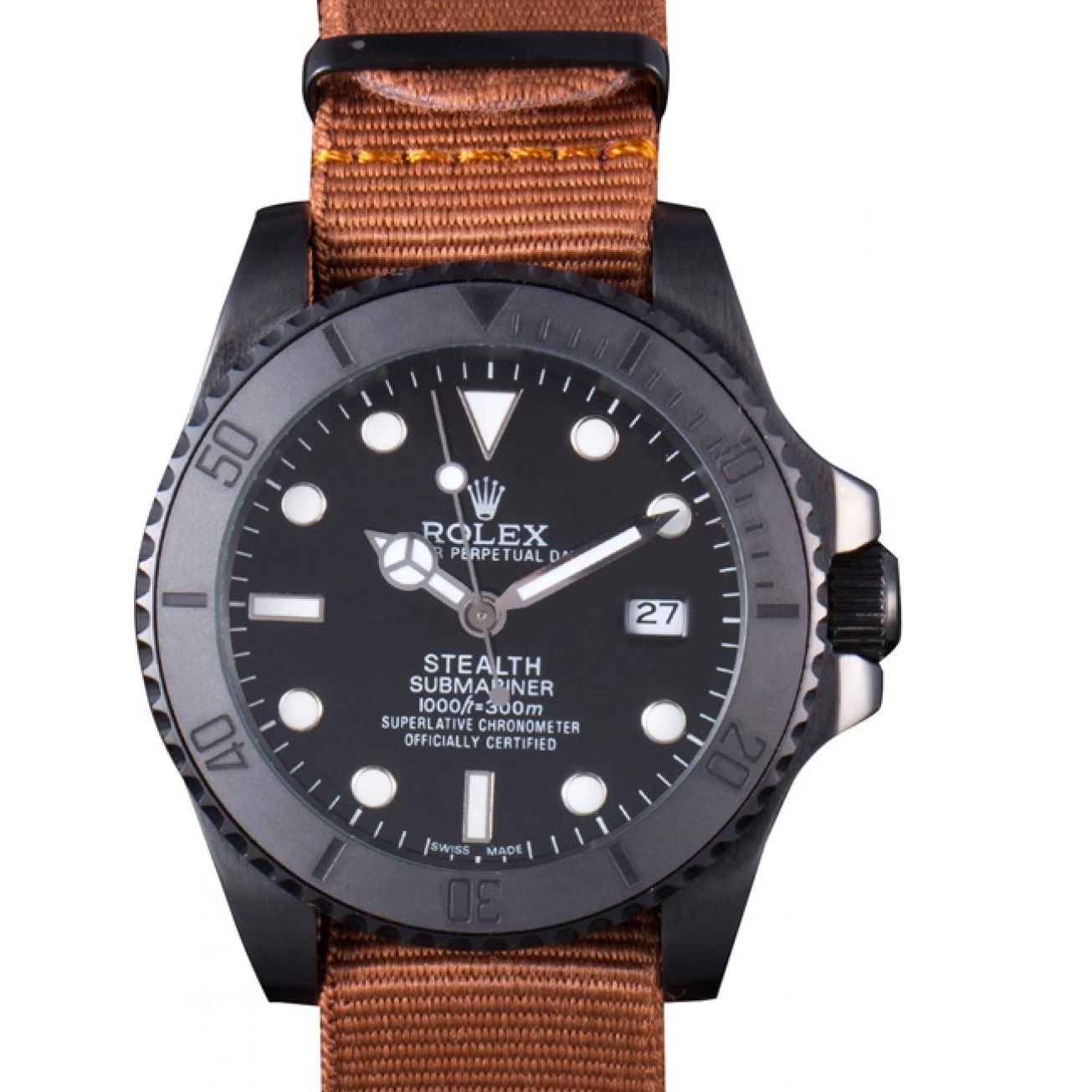 Aaa replica MK Brown Fabric STEALTH 621388 Band rl426 Rolex IV Submariner 0701